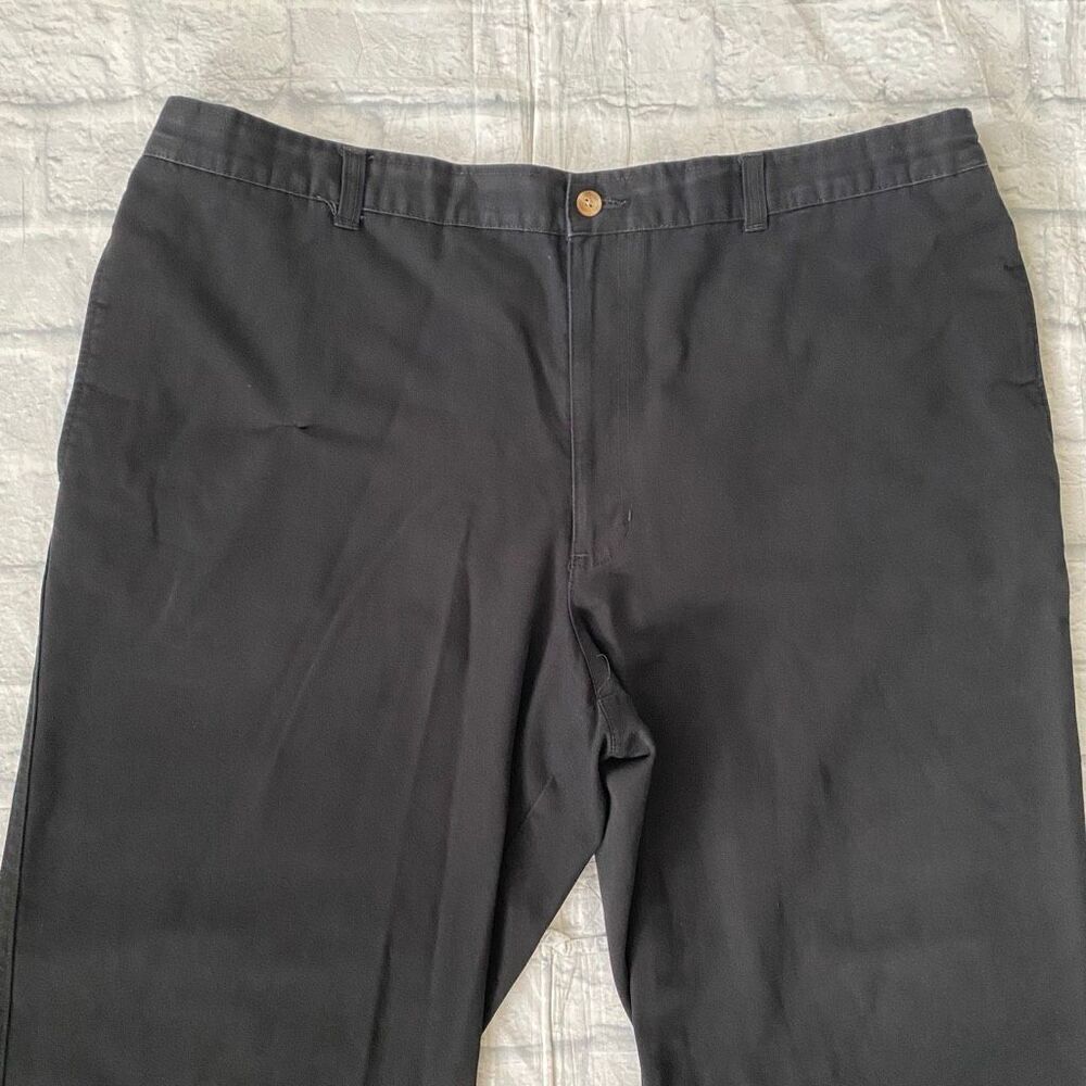 George 42x30 men corton blend pull on chino pants black - Picture 3 of 11